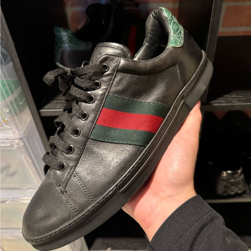 Vintage Gucci Ace Sneakers 125375 G11 US12